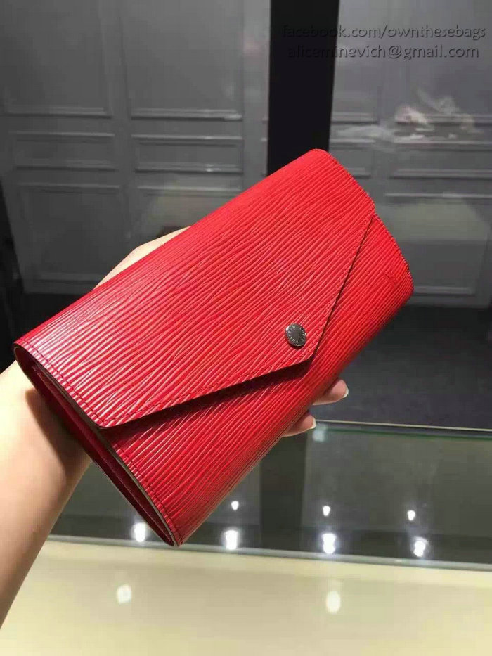 Louis Vuitton Epi Leather Sarah Wallet Red M60760