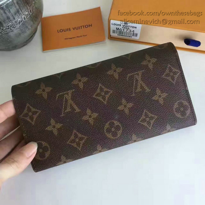 Louis Vuitton Monogram Canvas Portefeiulle Sarah Long Wallet M61735