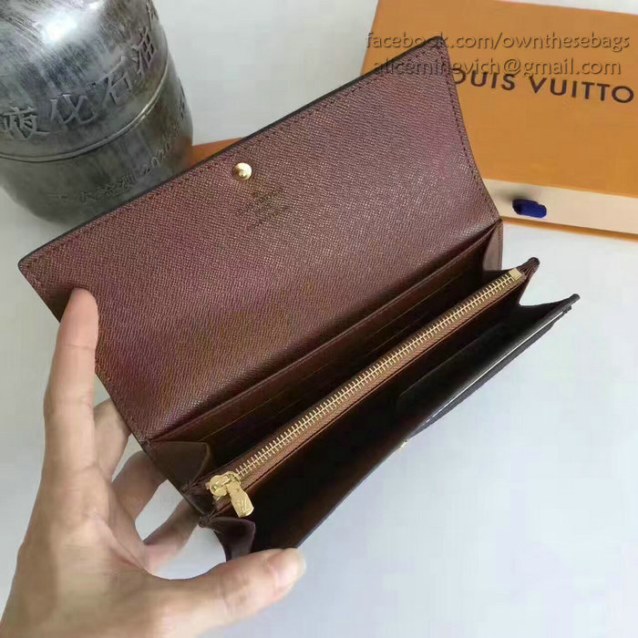 Louis Vuitton Monogram Canvas Portefeiulle Sarah Long Wallet M61735