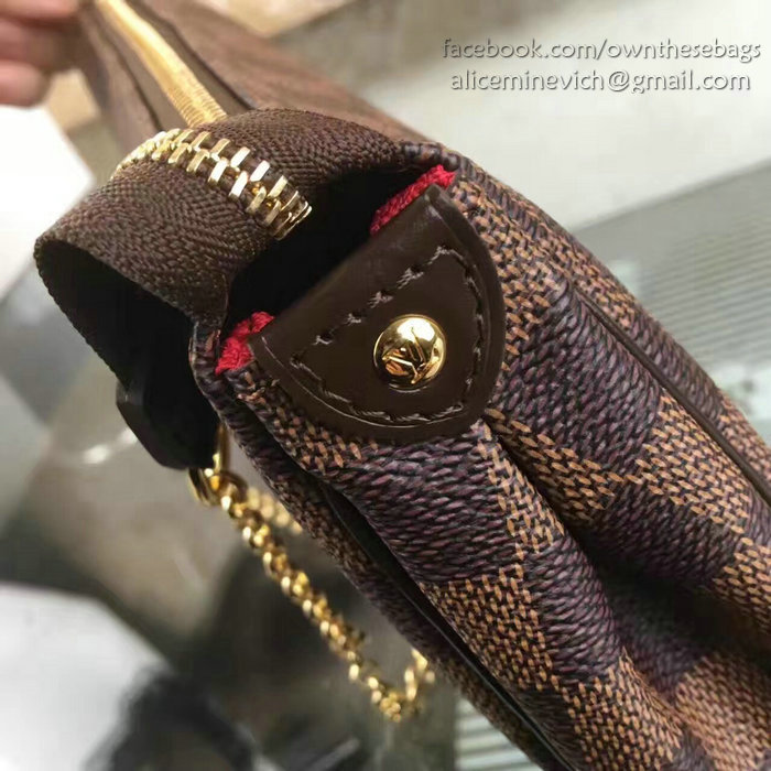 Louis Vuitton Damier Ebene Canvas Eva Clutch N55213