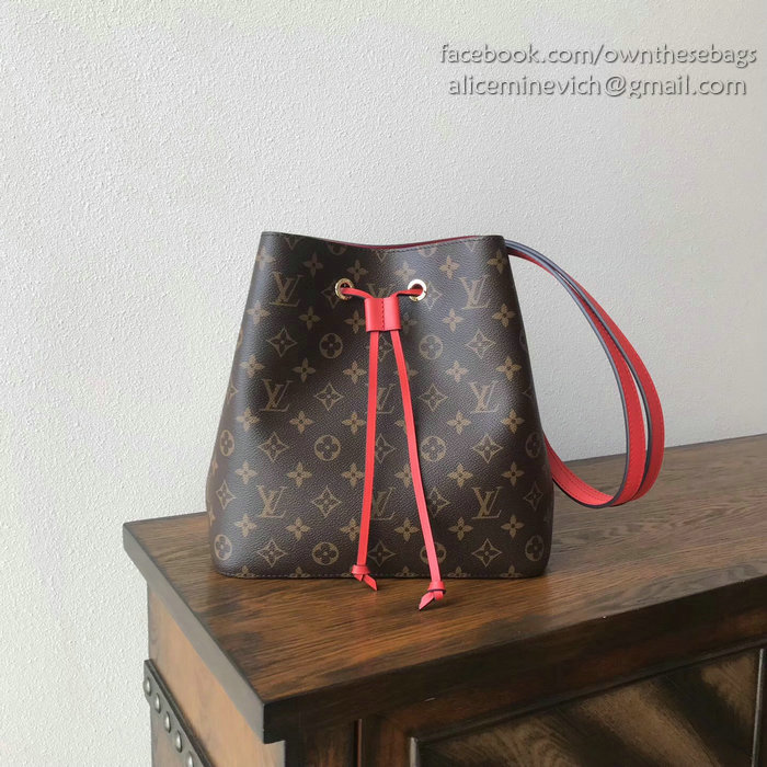 Louis Vuitton Monogram Canvas Neonoe Coquelicot M44022