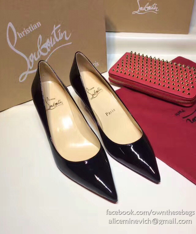 Christian Louboutin Mid-heel Pump Black CL005