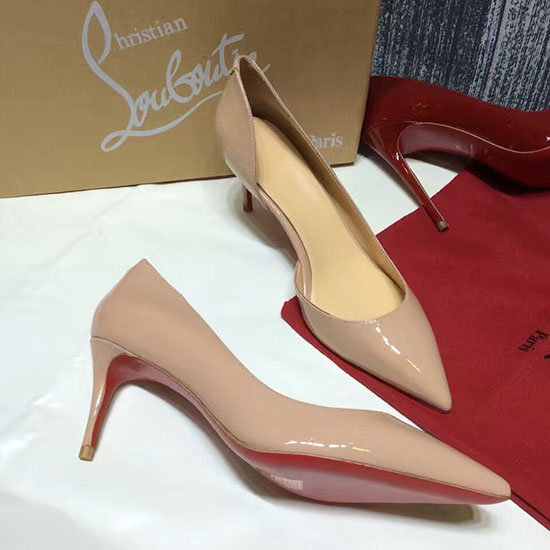 Christian Louboutin Patent Leather Pump Beige CL007