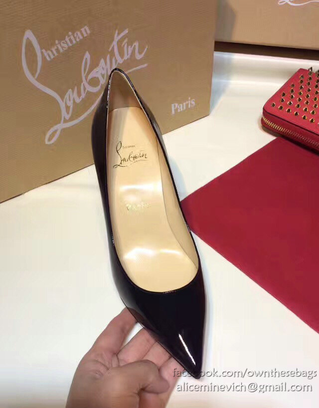 Christian Louboutin Patent Leather Pump Black CL006