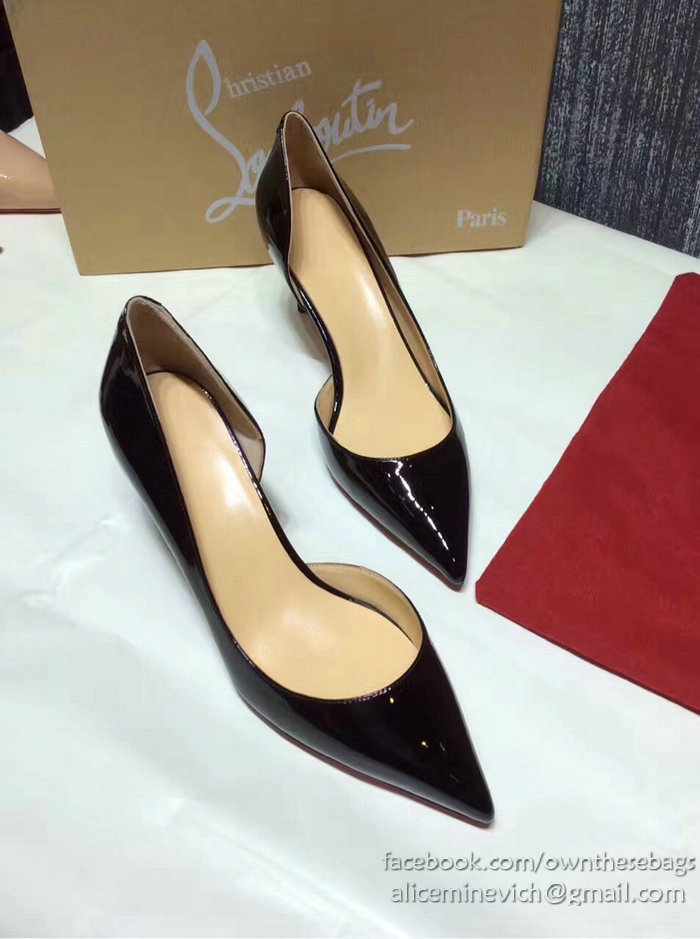 Christian Louboutin Patent Leather Pump Black CL007