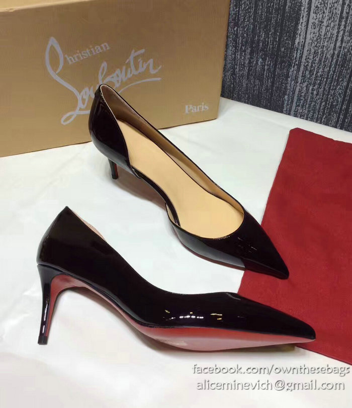 Christian Louboutin Patent Leather Pump Black CL007