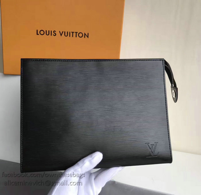 Louis Vuitton Epi Leather Toiletry Pouch 19 Noir M41366