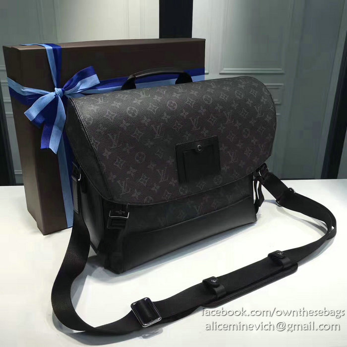 Louis Vuitton Monogram Eclipse Canvas Messenger MM Voyager M40510