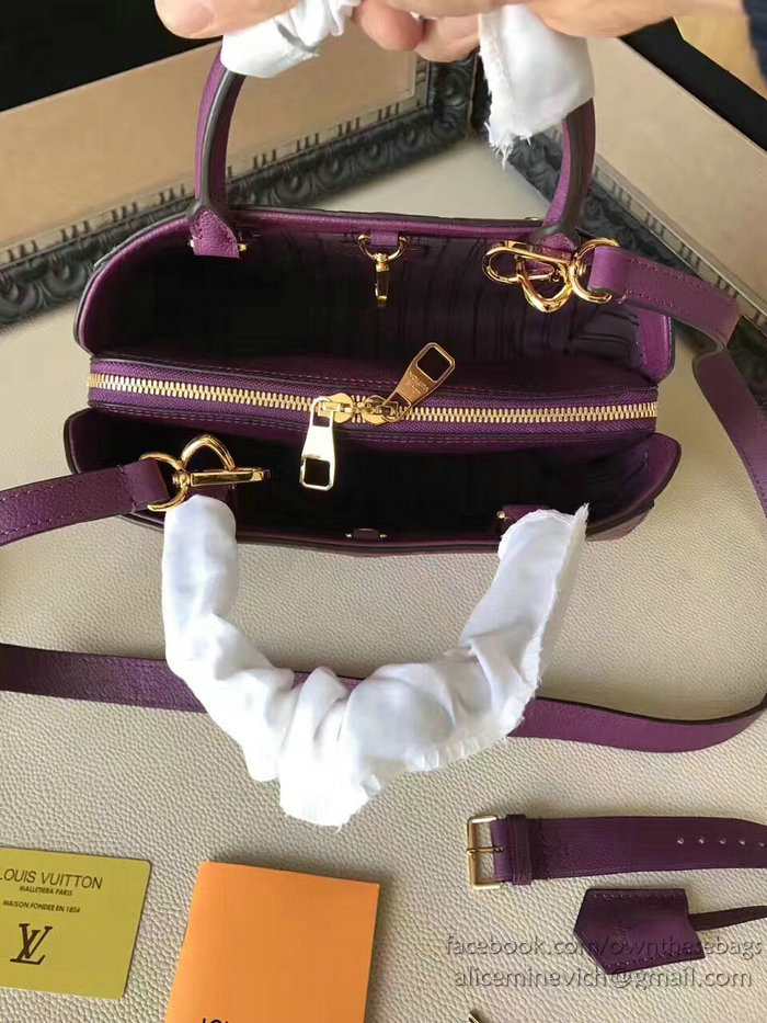 Louis Vuitton Monogram Empreinte Montaigne MM Purple M42296