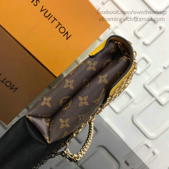 Louis Vuitton Pallas Chain Shoulder Bag Yellow M41200