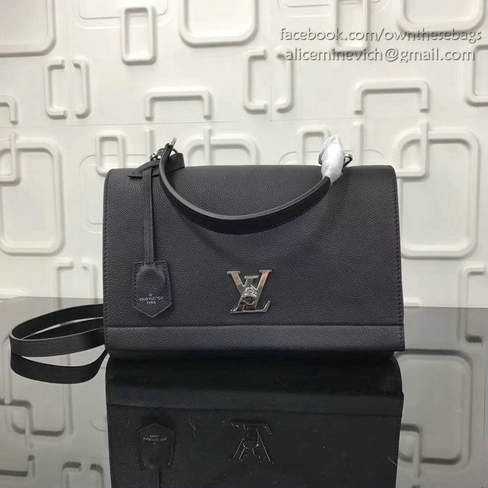 Louis Vuitton Soft Calf Leather LOCKME II Noir M50250