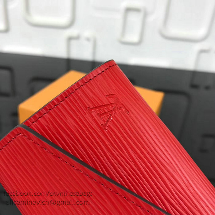 Louis Vuitton Epi Leather Key Pouch Red M56246