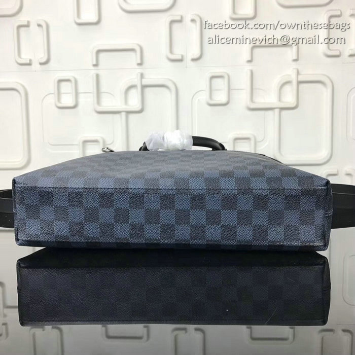 Louis Vuitton Damier Cobalt Canvas Newport Tote N41588