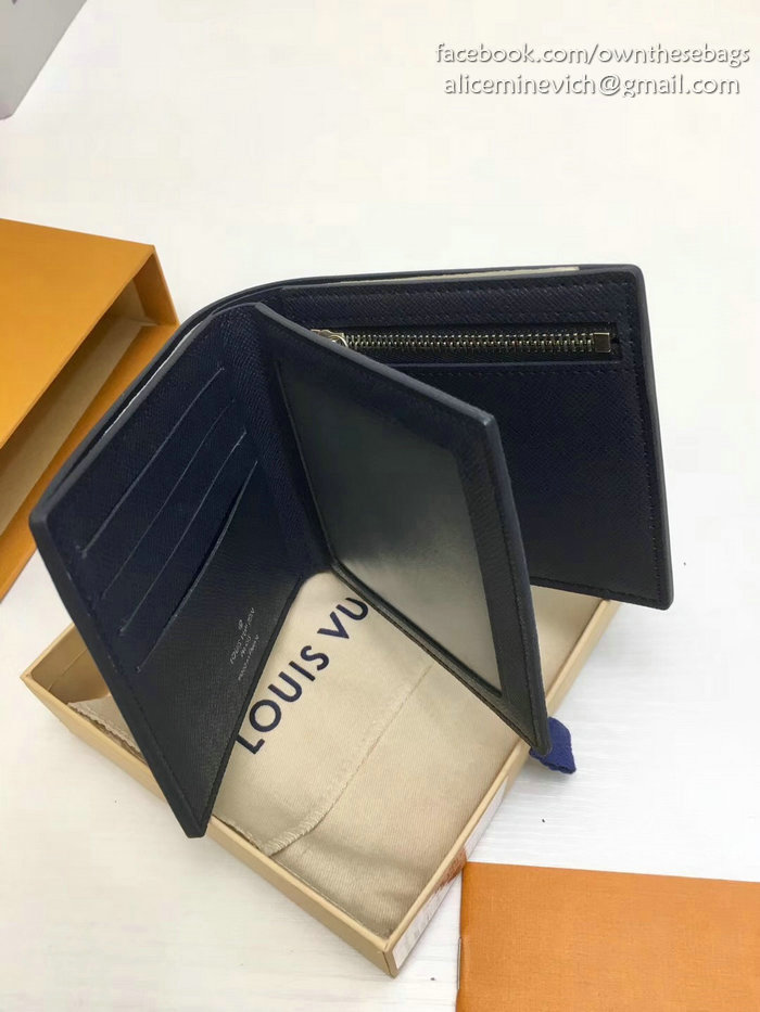 Louis Vuitton Epi Leather Amerigo Wallet Blue M60053