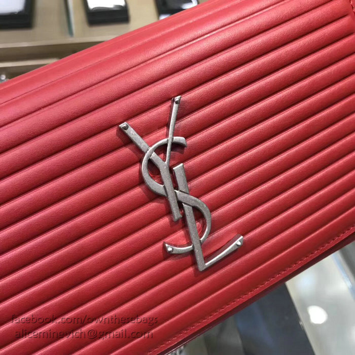 Saint Laurent Chain Wallet Red 482064