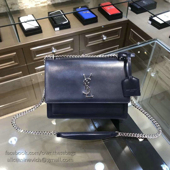 Saint Laurent Medium Sunset Monogram Bag Blue 442906