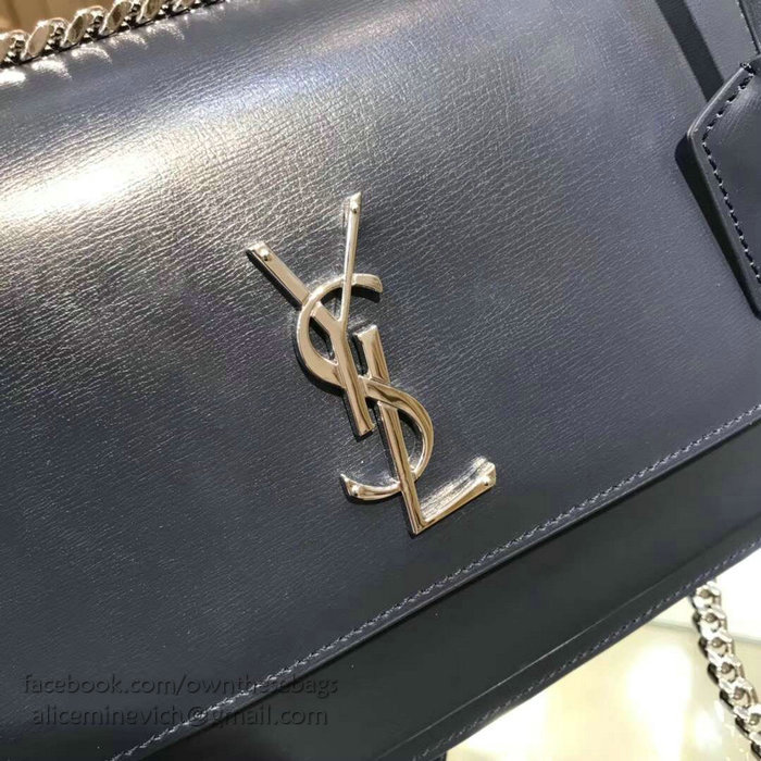 Saint Laurent Medium Sunset Monogram Bag Blue 442906