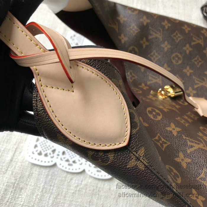 Louis Vuitton Monogram Canvas Flower Hobo Beige M43546