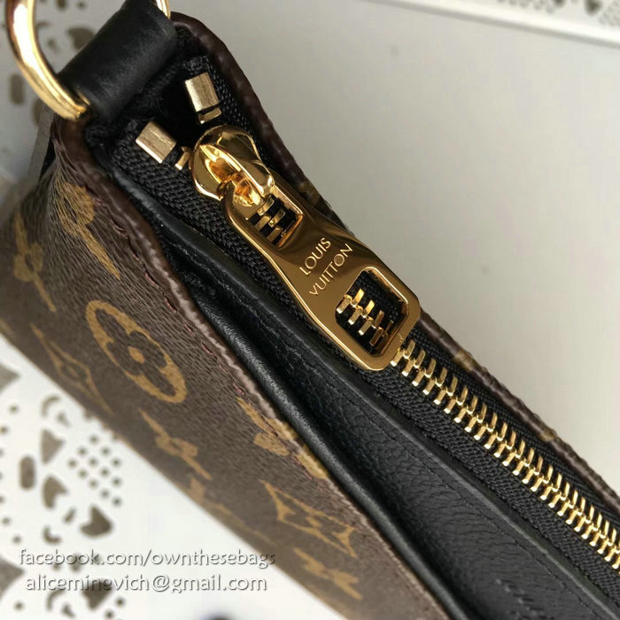 Louis Vuitton Monogram Canvas Pallas Clutch Noir M41638