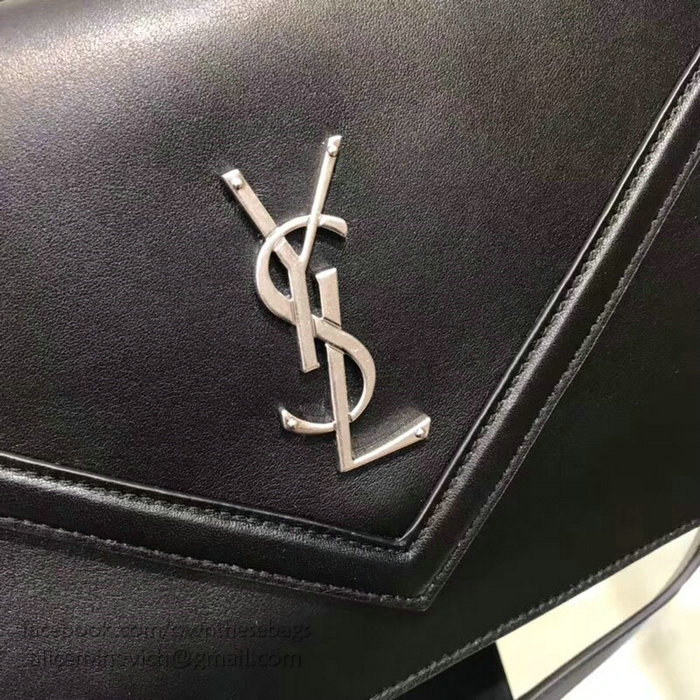 Saint Laurent LE SEPT Chain Bag in Black Leather 511262