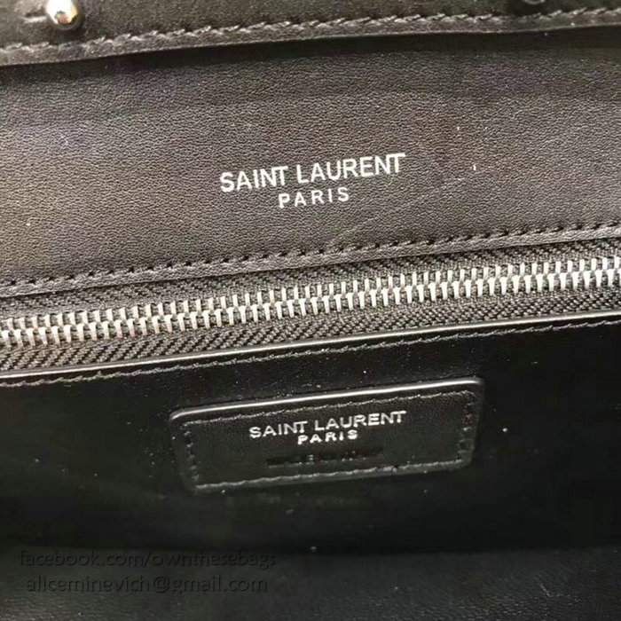 Saint Laurent LE SEPT Chain Bag in Black Leather 511262