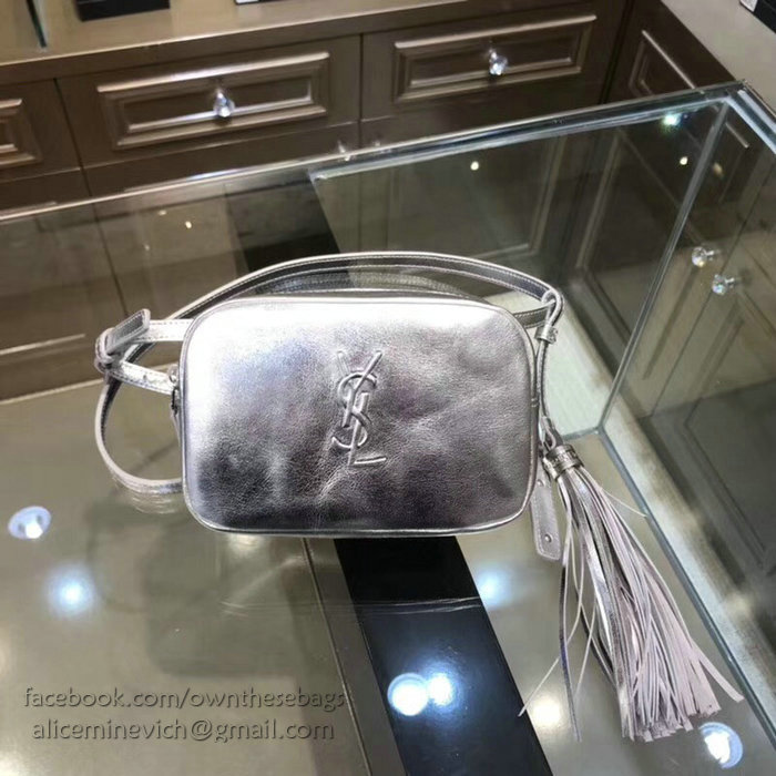 Saint Laurent Small Lou Camera Bag Silver 505976