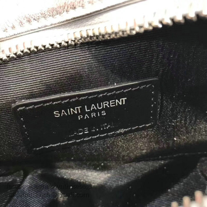 Saint Laurent Small Lou Camera Bag Silver 505976