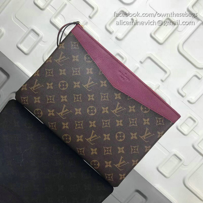 Louis Vuitton Monogram Canvas Daily Pouch Burgundy M64590