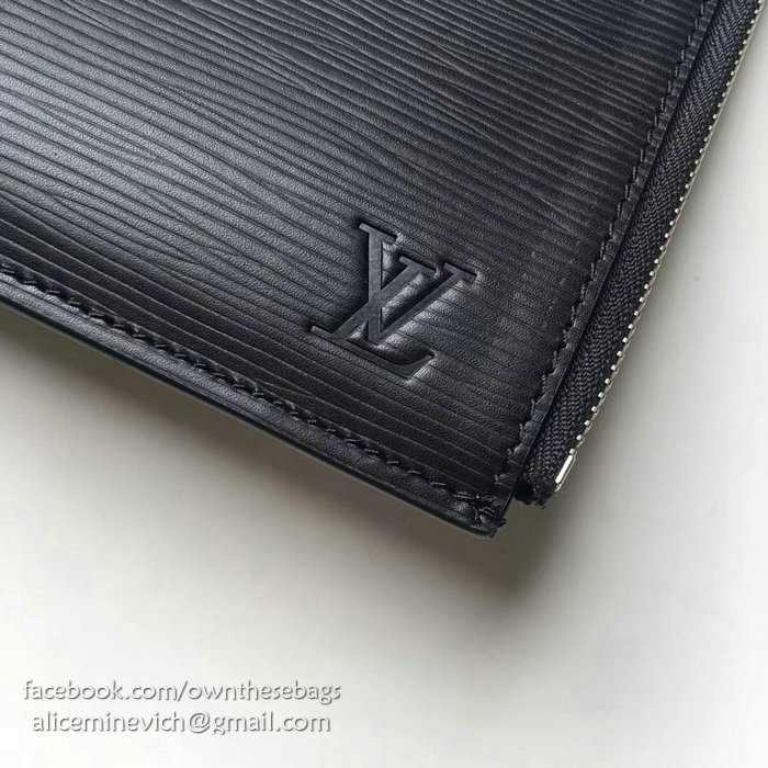 Louis Vuitton Epi Leather Pochette Jour Black M58820