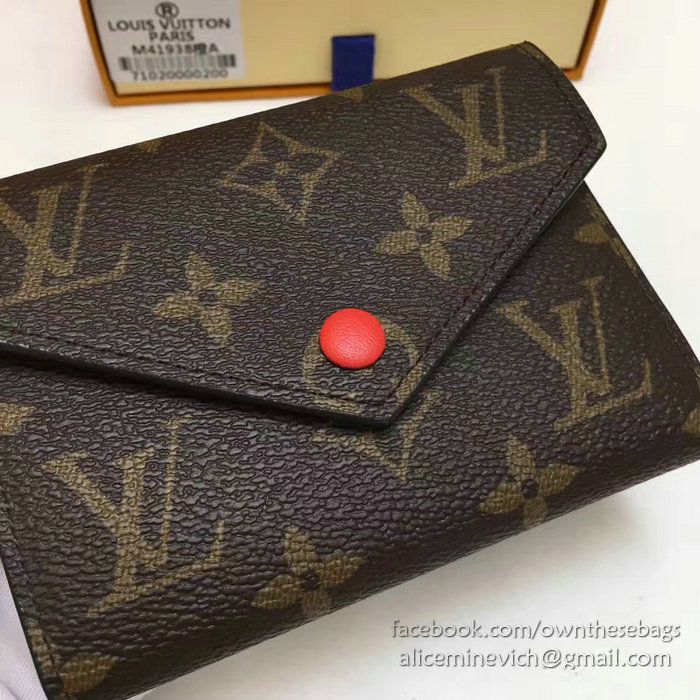 Louis Vuitton Monogram Canvas Victorine Wallet Orange M41938