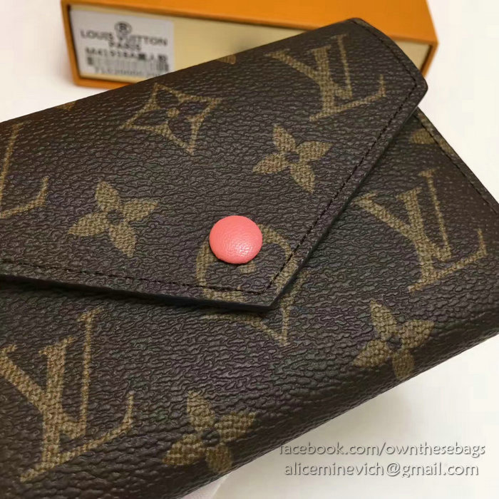 Louis Vuitton Monogram Canvas Victorine Wallet Pink M41938