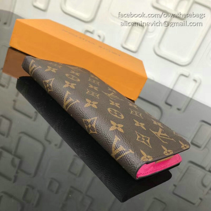 Louis Vuitton Portefeiulle Ansoritto Wallet Rose M66701