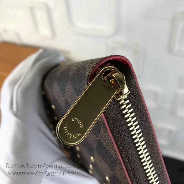 Louis Vuitton Damier Ebene Canvas Zippy Wallet N60015