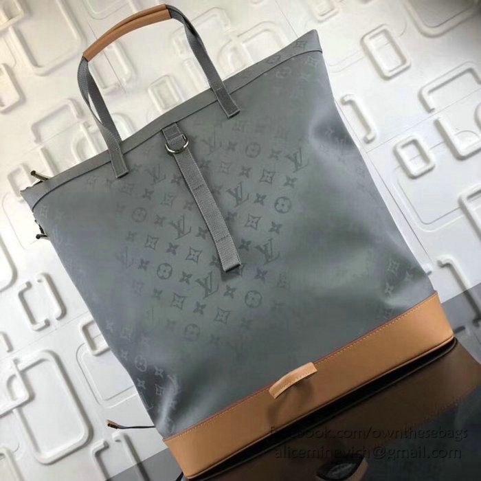 Louis Vuitton Monogram Titanium Canvas Zipped Tote M43887