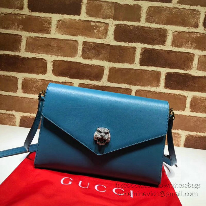 Gucci Medium Shoulder Bag Blue 527857