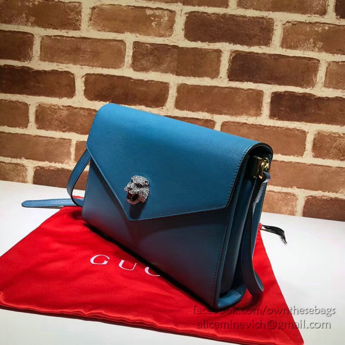 Gucci Medium Shoulder Bag Blue 527857