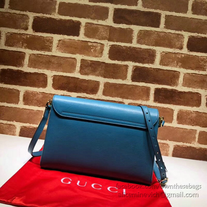 Gucci Medium Shoulder Bag Blue 527857