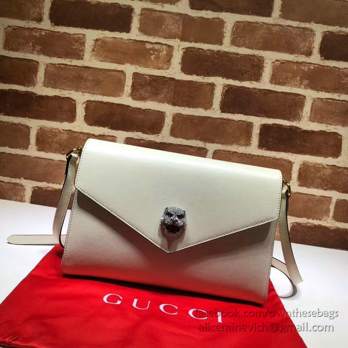 Gucci Medium Shoulder Bag White 527857