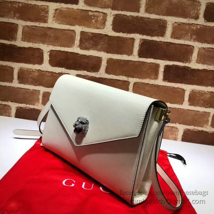 Gucci Medium Shoulder Bag White 527857