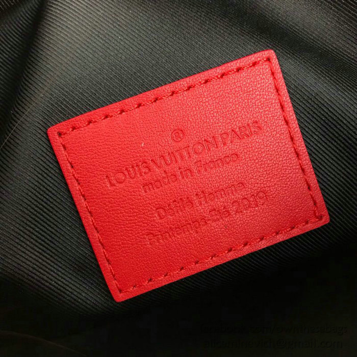 Louis Vuitton Calfskin Box Bag Red M44427