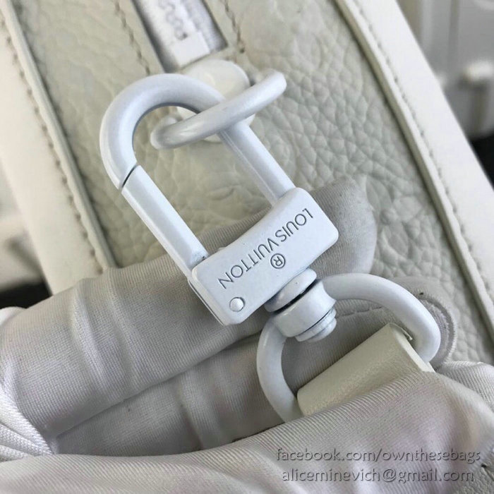 Louis Vuitton Calfskin Box Bag White M44427