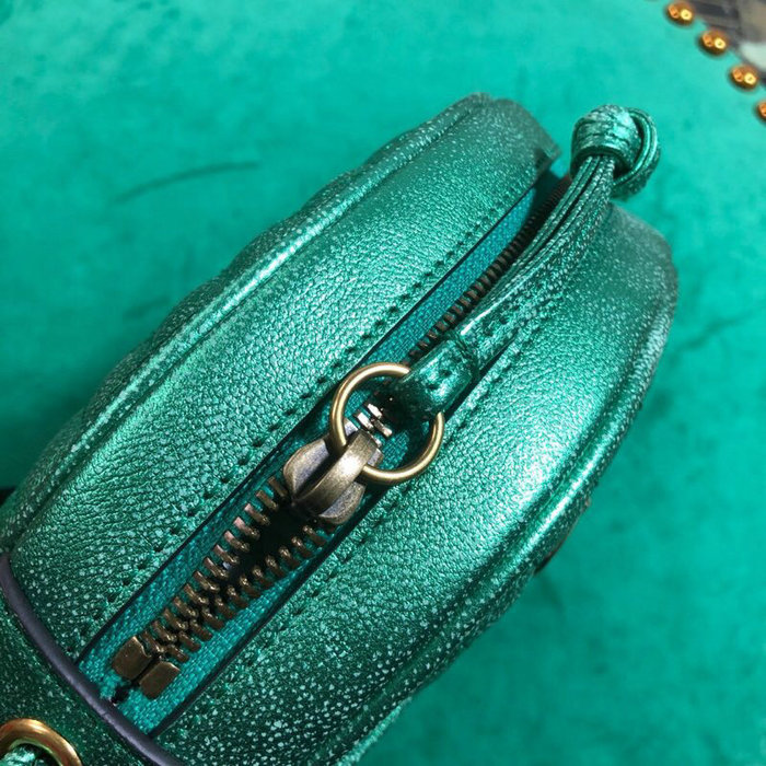 Gucci Laminated Leather Mini Bag Green 534951