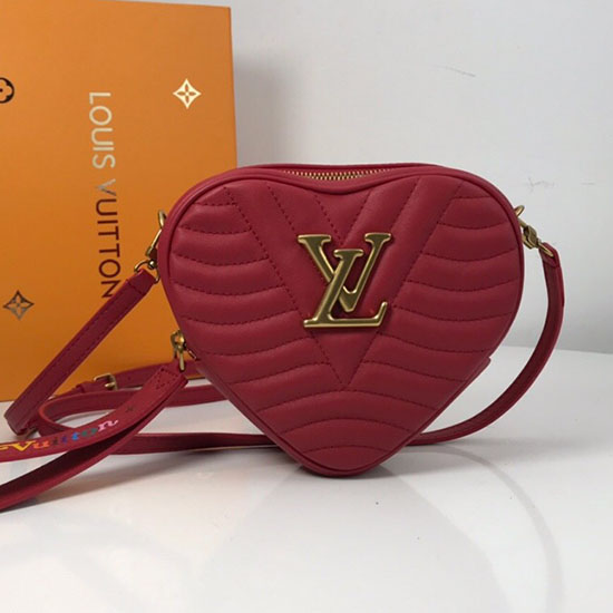 Louis Vuitton Smooth Calfskin Heart Bag New Wave Red M52794