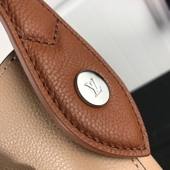 Louis Vuitton Soft Calfskin Lockme Hobo Beige M52776