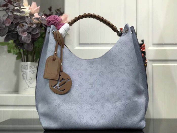 Louis Vuitton Mahina Leather Carmel Blue M53188