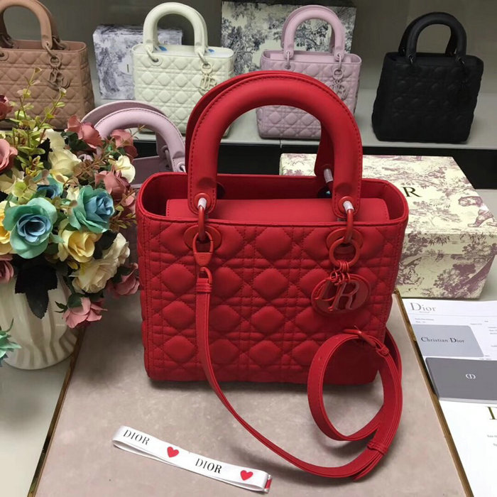 Lady Dior Ultra-Matte Bag Red D92401