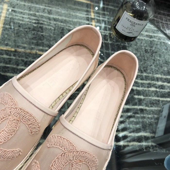 Chanel Mesh & Grosgrain espadrilles Pink C15063