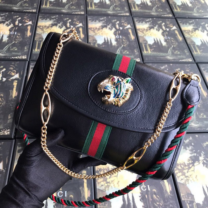 Gucci Rajah Medium Shoulder Bag Black 564697