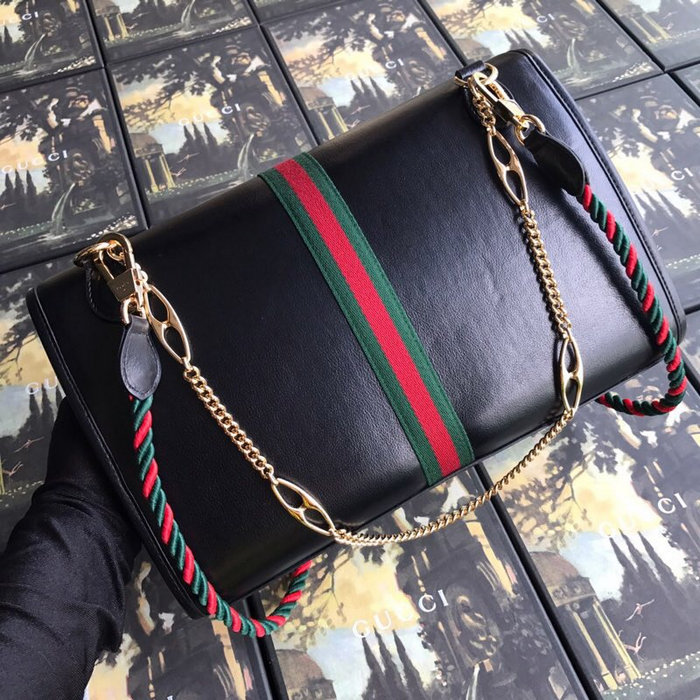 Gucci Rajah Medium Shoulder Bag Black 564697