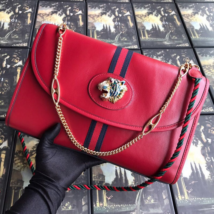 Gucci Rajah Medium Shoulder Bag Red 564697